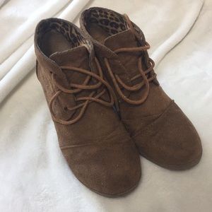 Brown booties